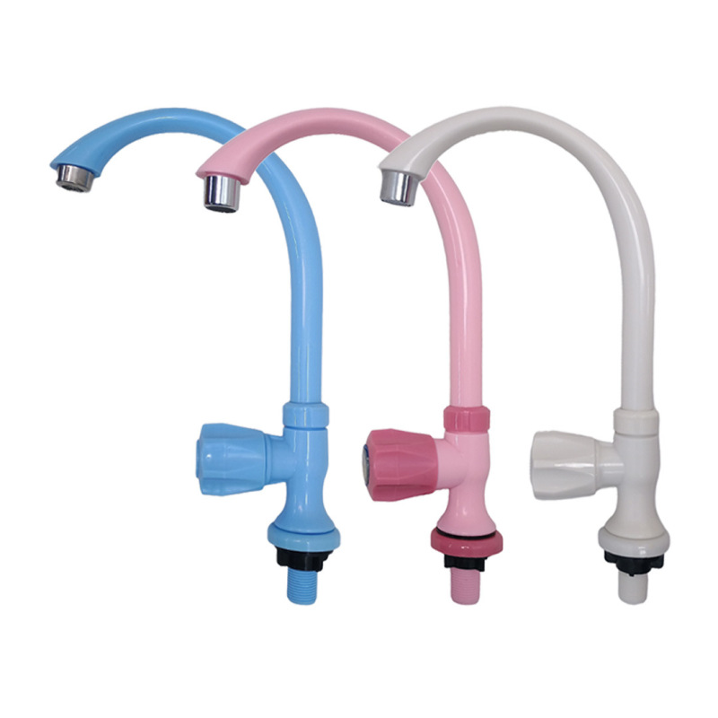 Factory direct supply wholesale plastic kitchen vertical faucet wash basin faucet wash basin l single cold faucet