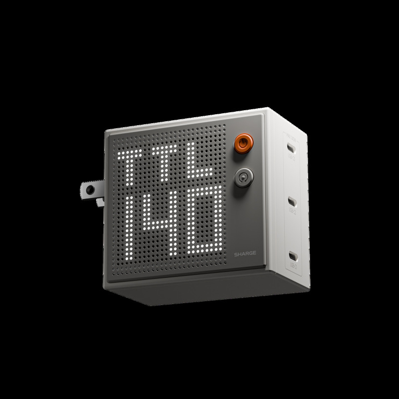 SHARGE フラッシュドットマトリックススクリーン充電器 100W マルチポートノートブックアダプター 3C1A 急速充電 140W スクリーンディスプレイ窒素|undefined