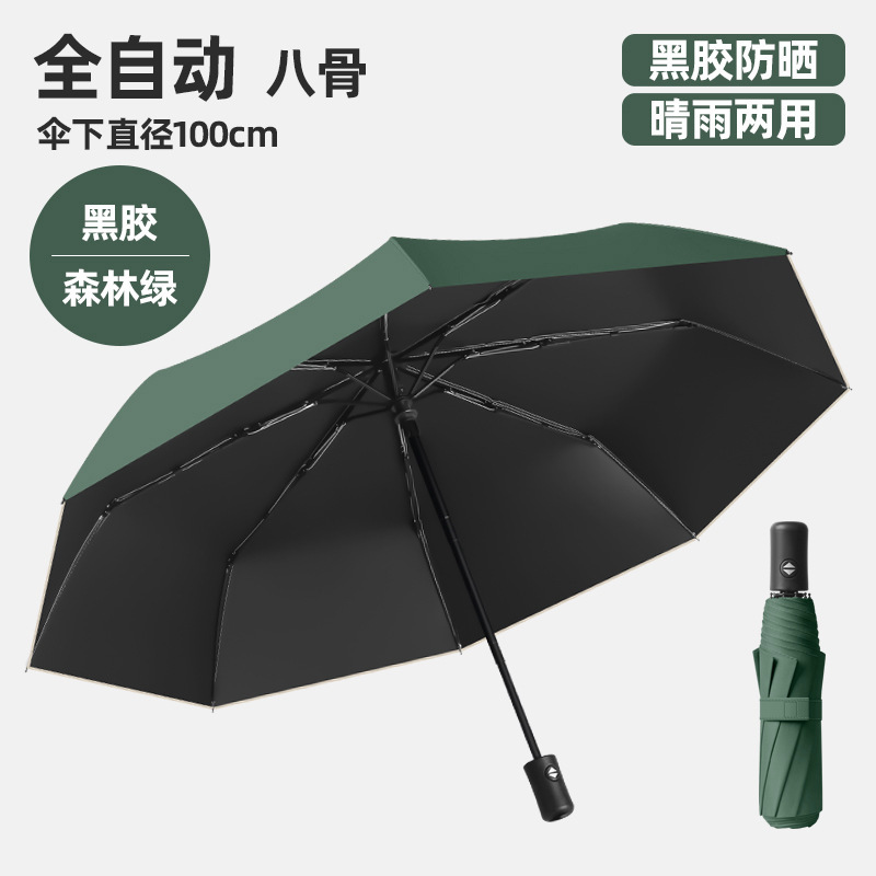 24本骨全自動折りたたみ傘、高級晴雨兼用日よけ・UVカット折りたたみ傘、男女兼用|undefined