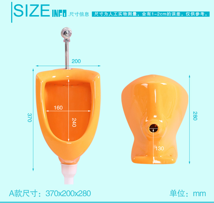 Niños de jardín de infantes Niño orinal montado en la pared orinal de cerámica orinal de pie orinal niño orinal