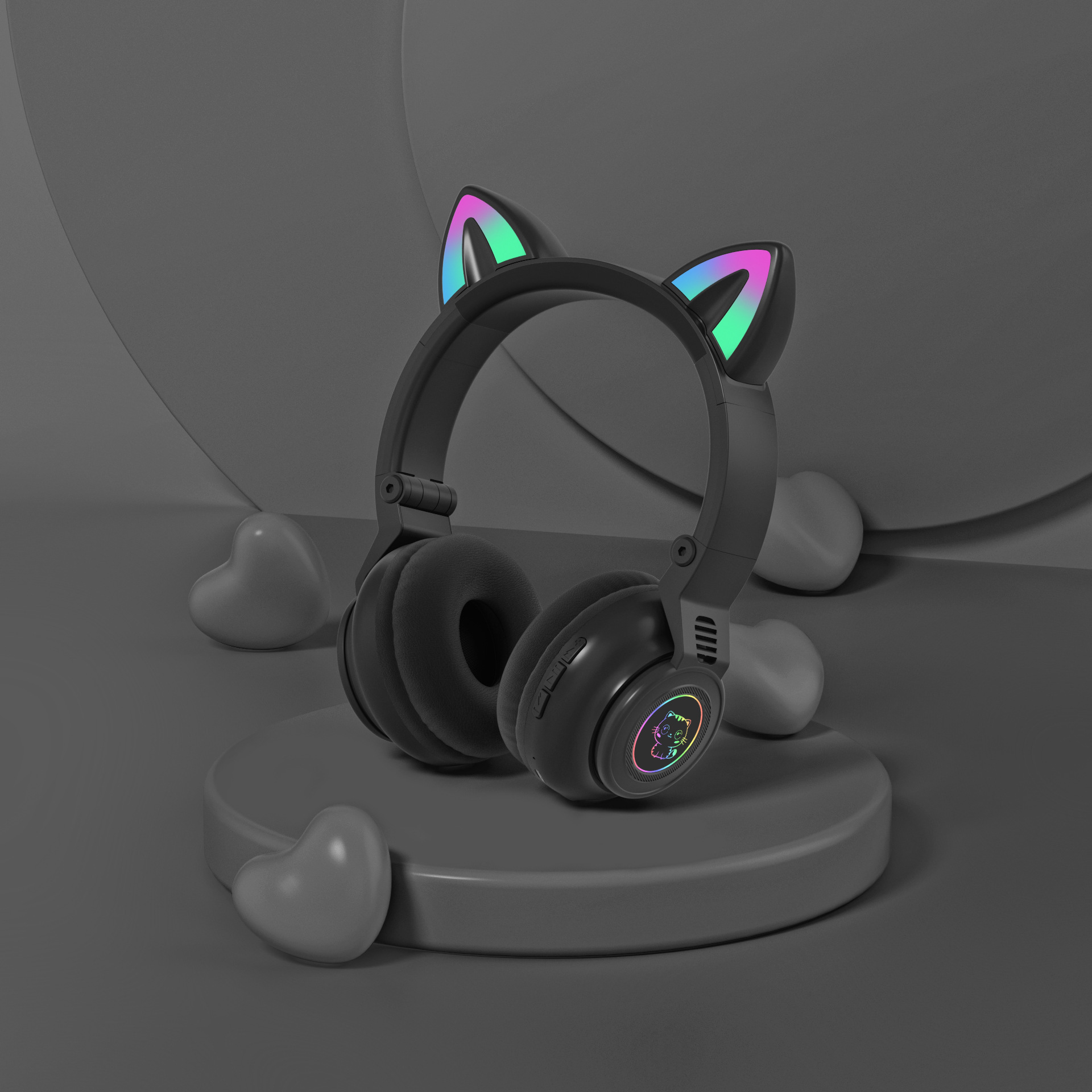 Cartoon extra-long headphones, bluetooth, (Cross-border trading)