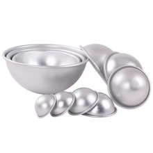 厂家直售多款浅半圆雪媚娘磨具铝合金圆形蛋糕磨具果冻磨具4-8寸