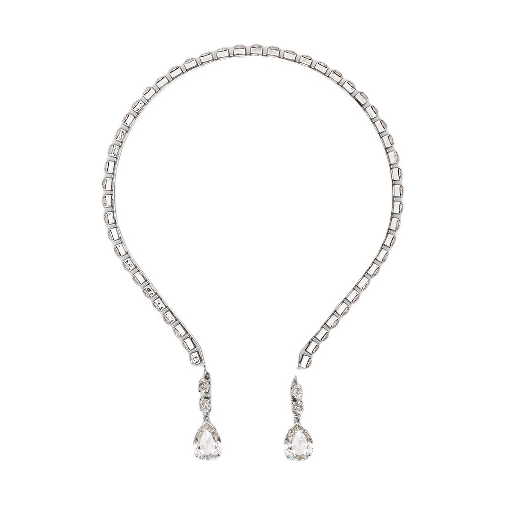 Europa y América de moda colgante de gota de agua simple tocado de diamante accesorios de alta calidad banda de cabeza femenina