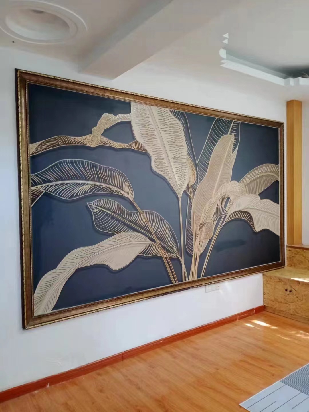 现代简约背景墙金