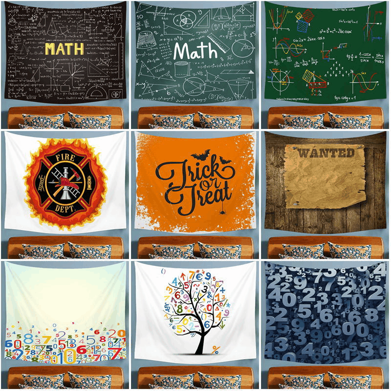 Nordic Bedhead Good Things Personalized Single Tapestry Text Wall Cloth Bedroom Background Cloth ins Hanging Cloth_voghion.com