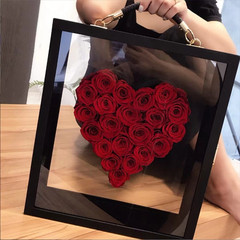 High-end Gift Box for Black Knight, Proposal and Love Declaration, Portable Acrylic Window Box for Qixi Gift, Wholesale