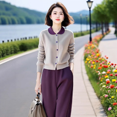 秋冬茶系一整套女2025新款穿搭梨形身材盐系高级感休闲裤子套装潮