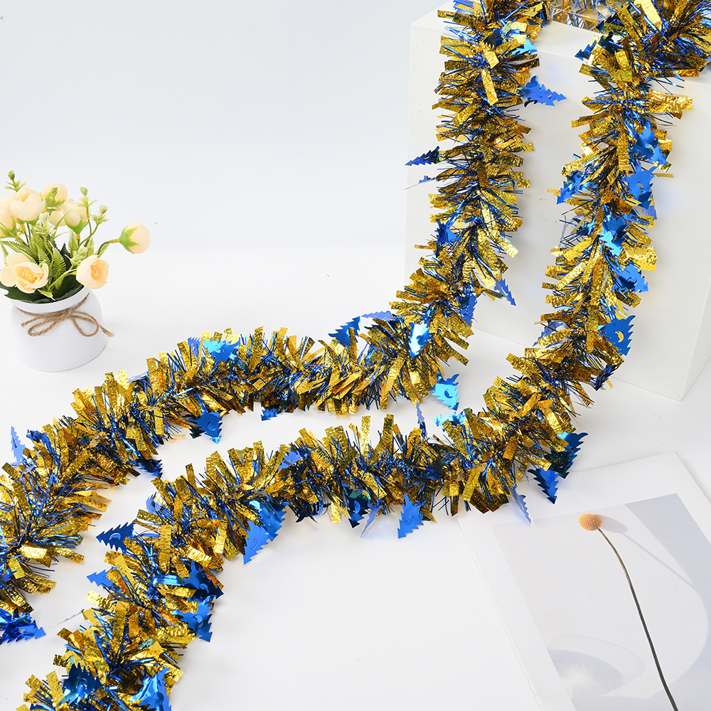 comercio exterior transfronterizo árbol de Navidad colgante de piedra espuma cifrado de color grueso decoración de Navidad tira de color dibujo de flores