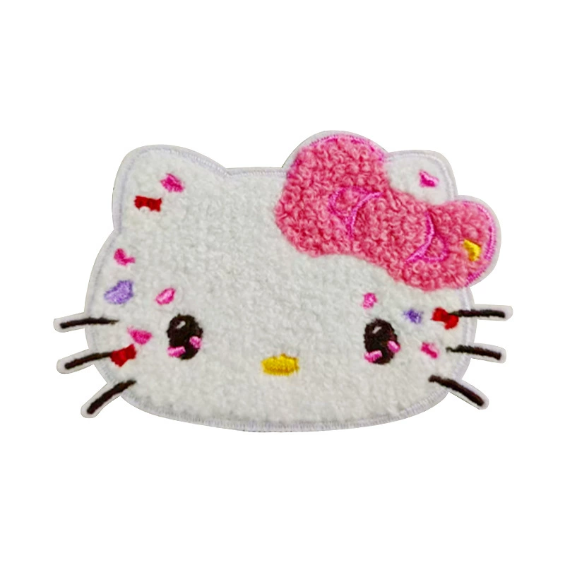 Китти Hello Kitty, Hello Kitty, мультяшное полотенце, с вышивкой, детская одежда
