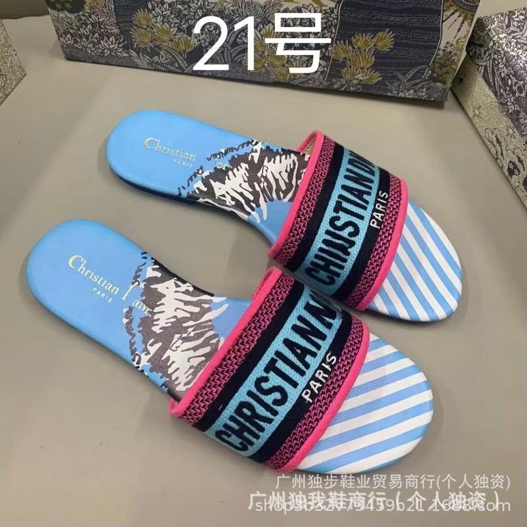Zapatillas de piso plano de moda versátiles en forma de una forma D clásica transfronteriza adecuada para extranjeros no molestes nacionales image 27