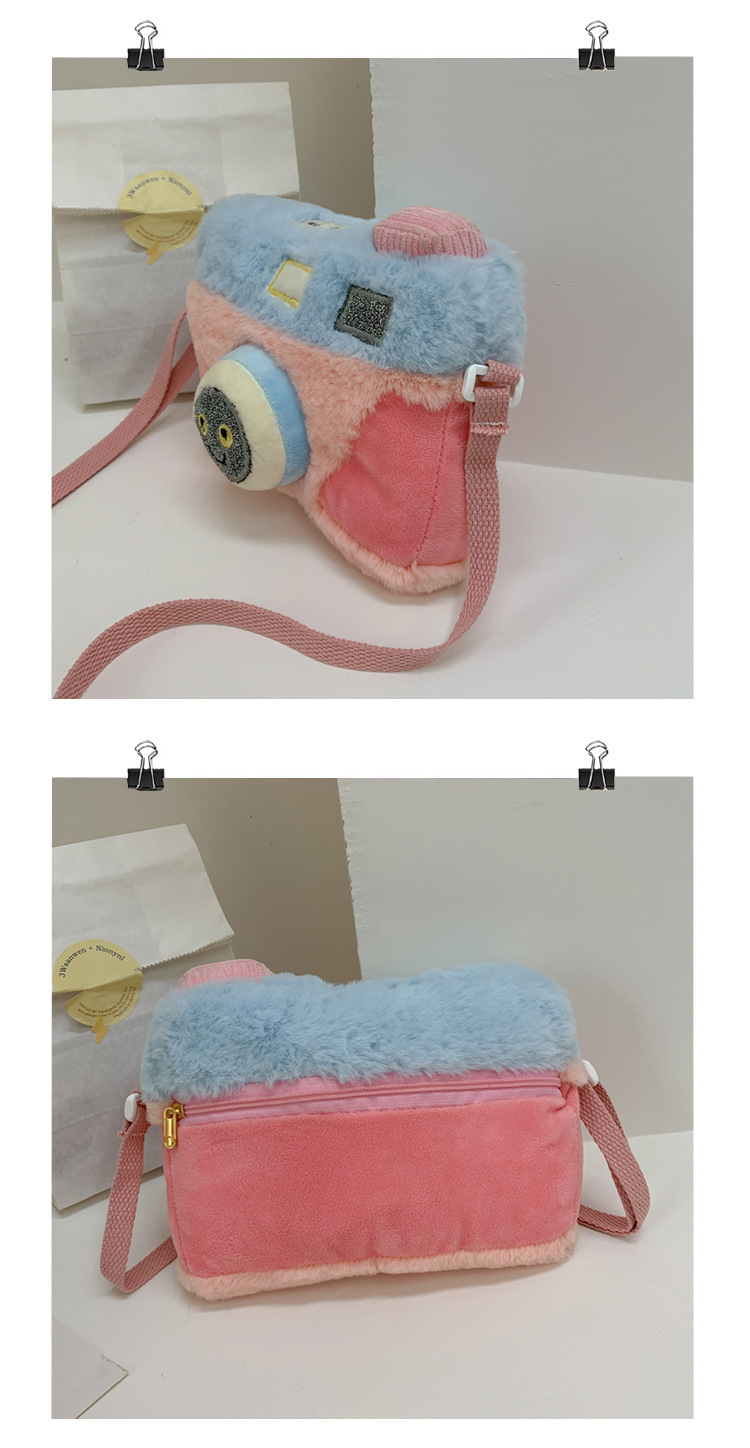 New Funny Camera Styling Plush One-shoulder Messenger Bag display picture 16