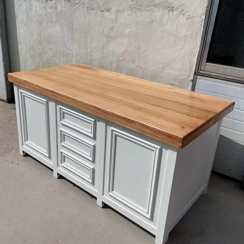 实木餐边柜美式简约客厅储物收纳柜家用厨房碗柜餐厅酒柜茶水柜子