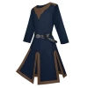 Blue brown -collar [no belt]