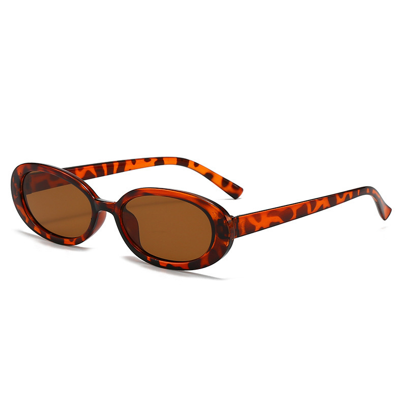 Europa y los Estados Unidos transfronterizos nuevas gafas personales de marco elíptico de tendencia callejera hip-hop gafas de sol para conducir gafas de sol