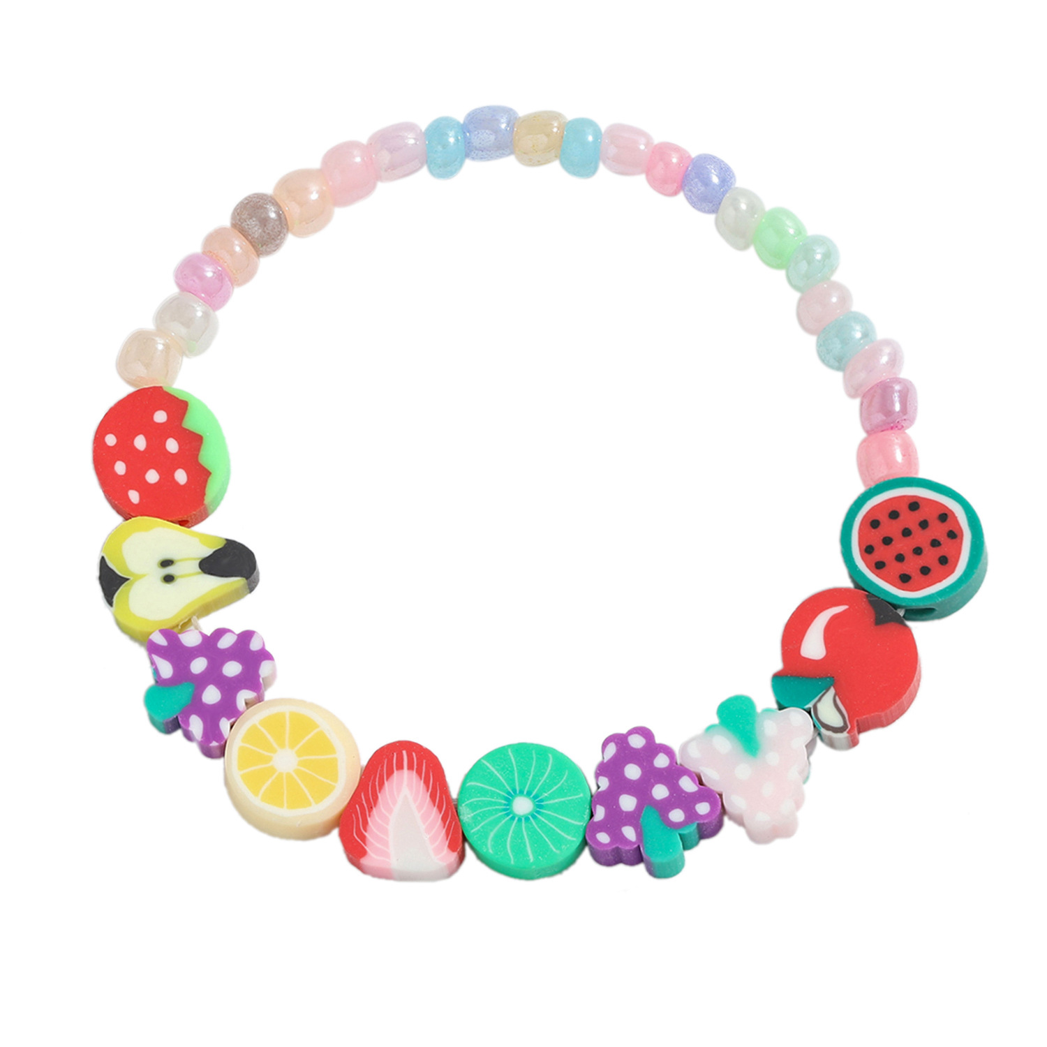 cute retro ethnic elastic handmade chain fruit star bracelet setpicture20