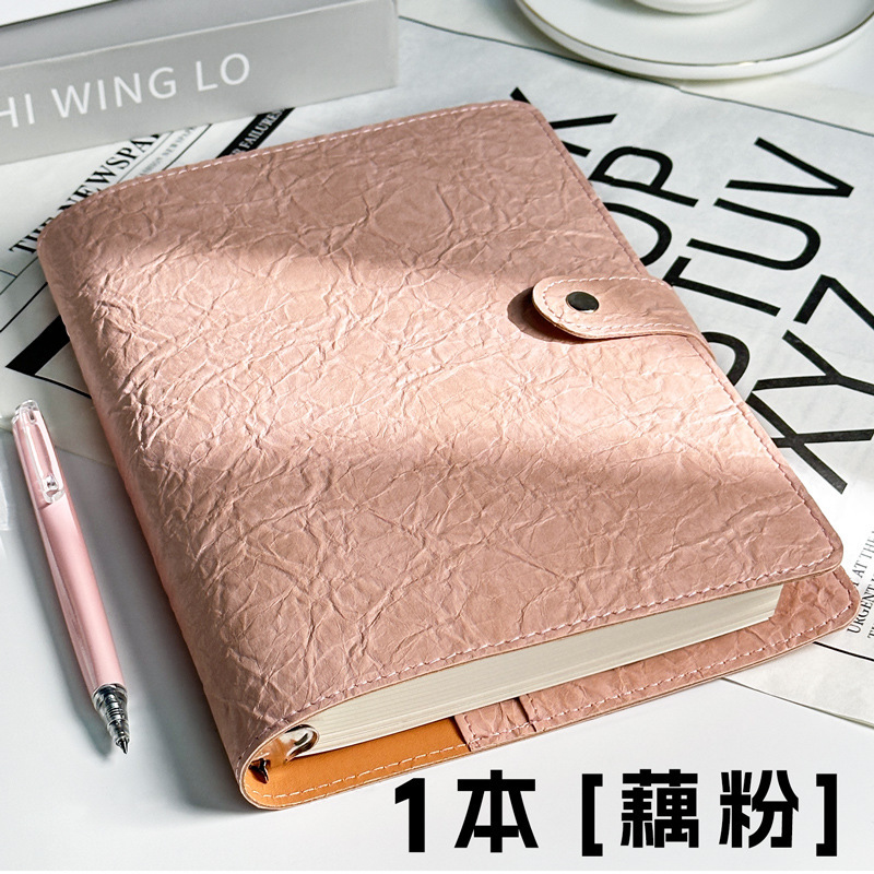 Cuaderno de cuaderno de hoja plegada a5 desmontable de alto valor de superficie cuaderno en blanco cuaderno de hoja interior sello de viaje sello