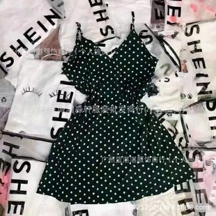 Amazon SHEIN European and American foreign trade fashion women's miscellaneous dress hot girl sexy clothing tail goods wholesale