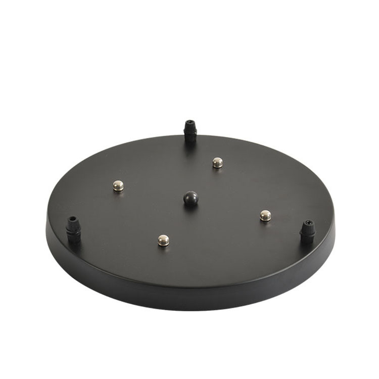 Accesorios de caja de techo de disco largo negro blanco de tres cabezas de cuatro cabezas lámpara de comedor lámpara de iluminación del hogar Placa de combinación