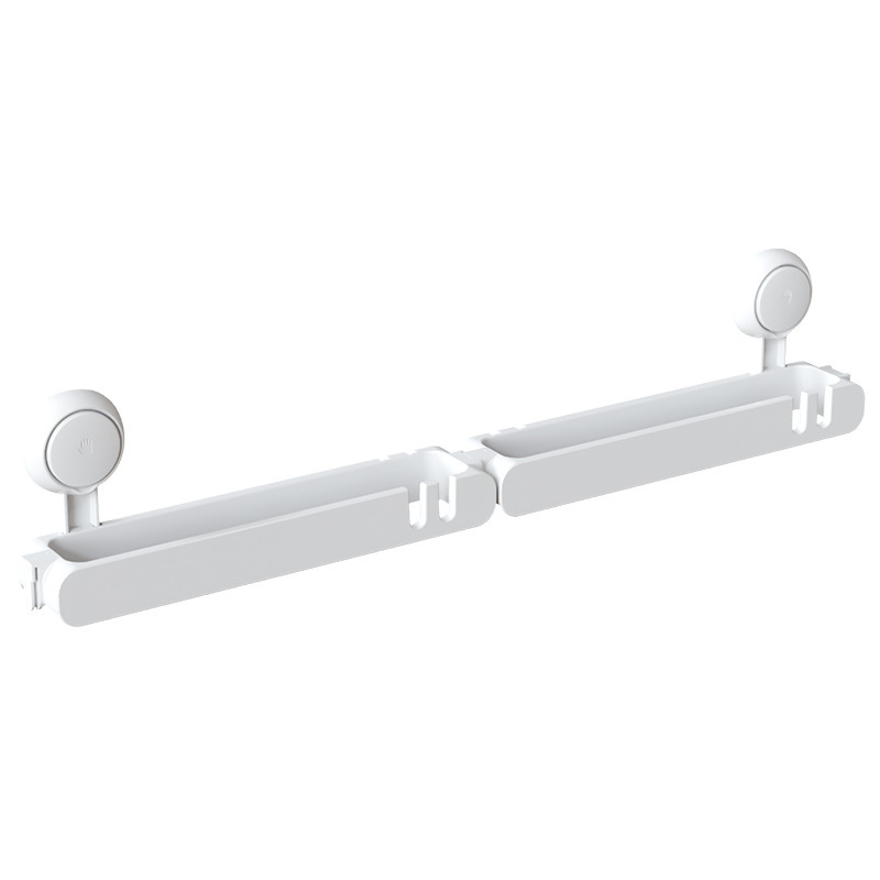 TaiLi zapatillas de baño sin agujeros de baño tipo pared almacenamiento de zapatos ventosa estante de almacenamiento detrás de la puerta del inodoro
