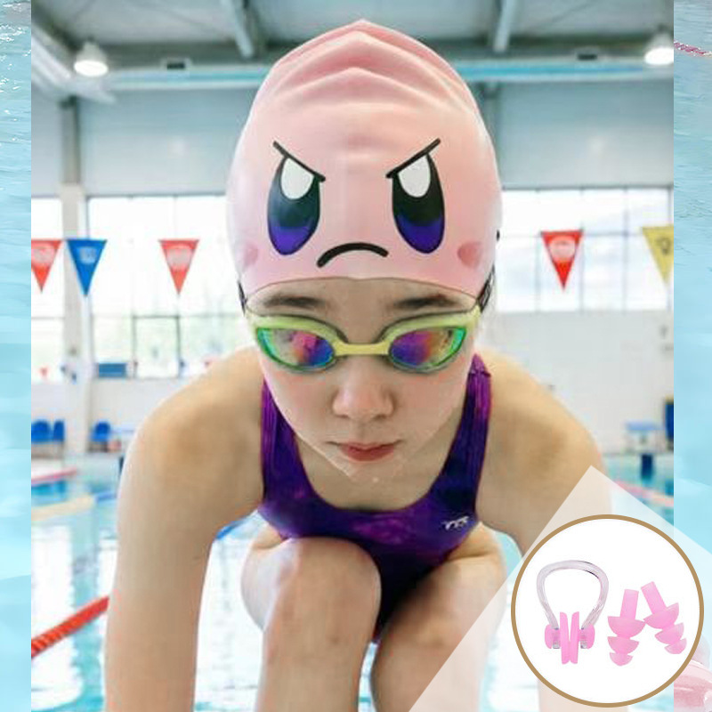 Gorro de Natación Extra Grande de 75g de Silicona Impermeable