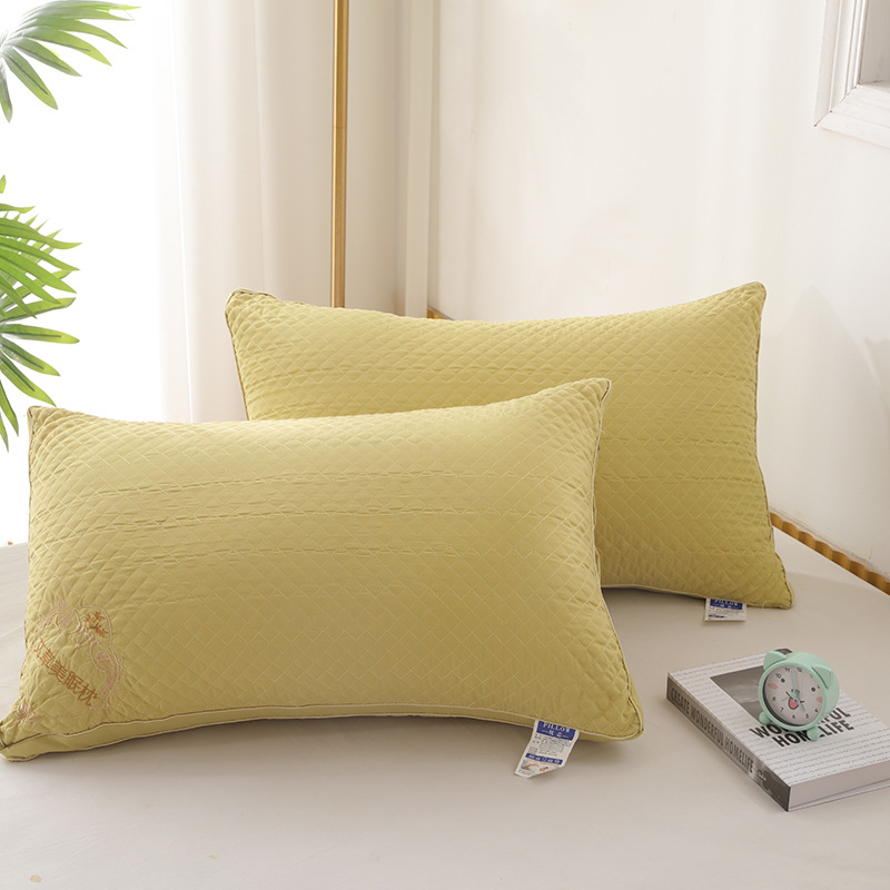 누비 이불 쑥 베개 거위 옐로우