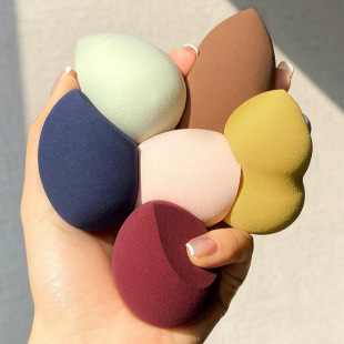 Factory Direct Sales Beauty Egg Colorful Gourd Water Drop Powder Puff Wet and Dry Non-latex Sponge Makeup Egg