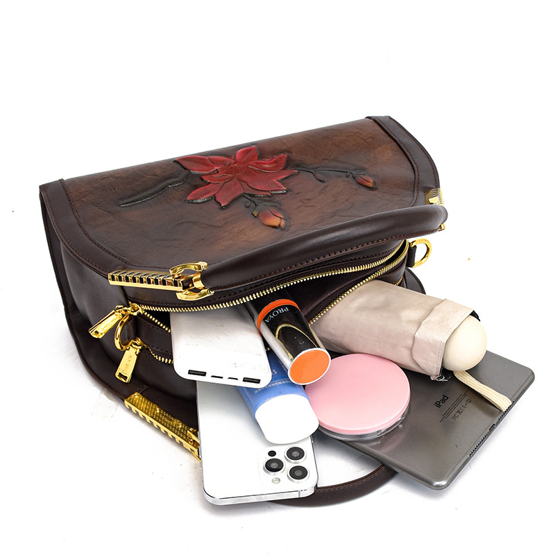 Bolsa de viaje de hombro de moda de gran capacidad para mujeres 2024 nuevo bolso de mano alta sensación de mama mochila