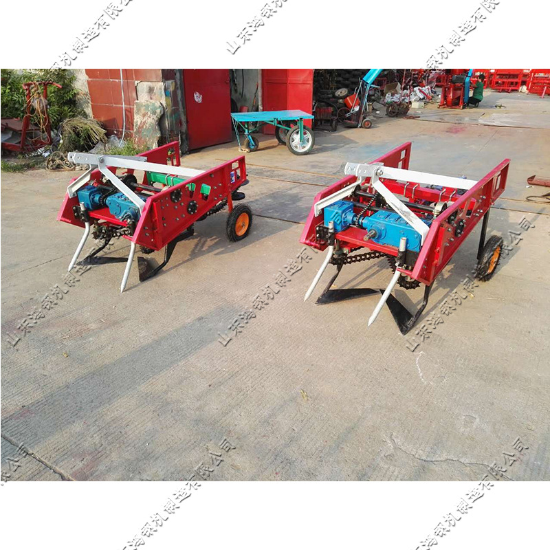 新款田园花生收获机 拖拉机后置式起垄土豆地瓜收割机 大蒜捡拾机