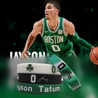 Баскетбольная звезда Green Army № 0 Tatum подпись спортивный браслет силиконовый браслет светящийся вентилятор украшения Карри Браун