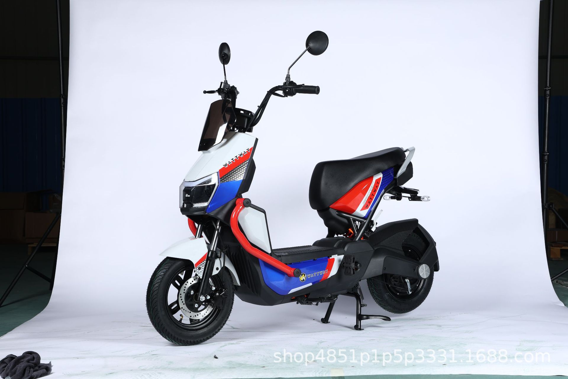 New Foreign Trade Model: Wolf Warrior Electric Motorcycle, Adult Two-Seater Electric Scooter, Exclusively for Export, Factory Wholesale