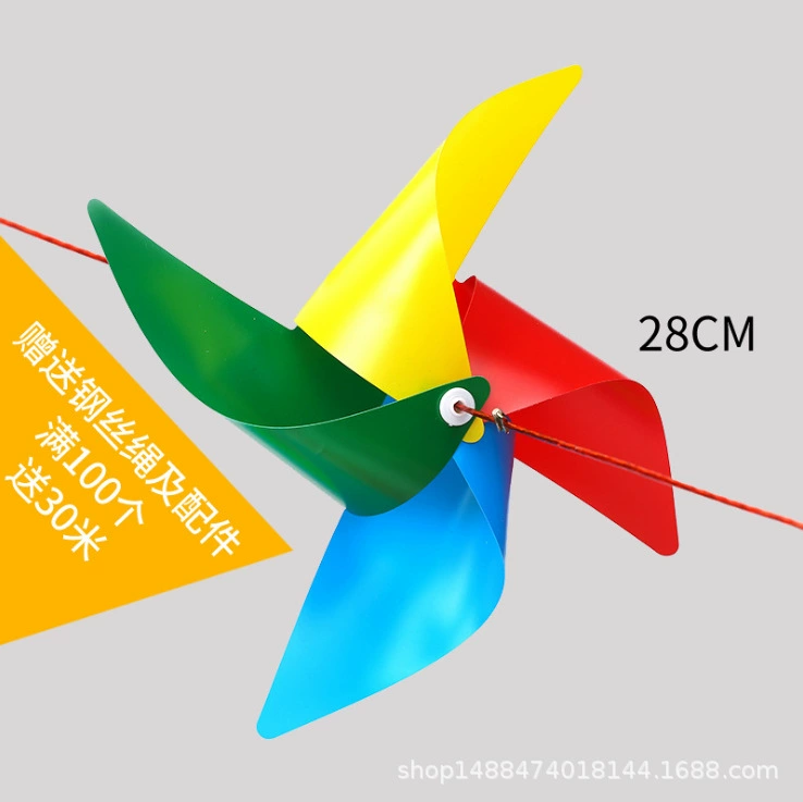 Plastic windmill toy, travel decorations for kindergarten, custom-made, wholesale