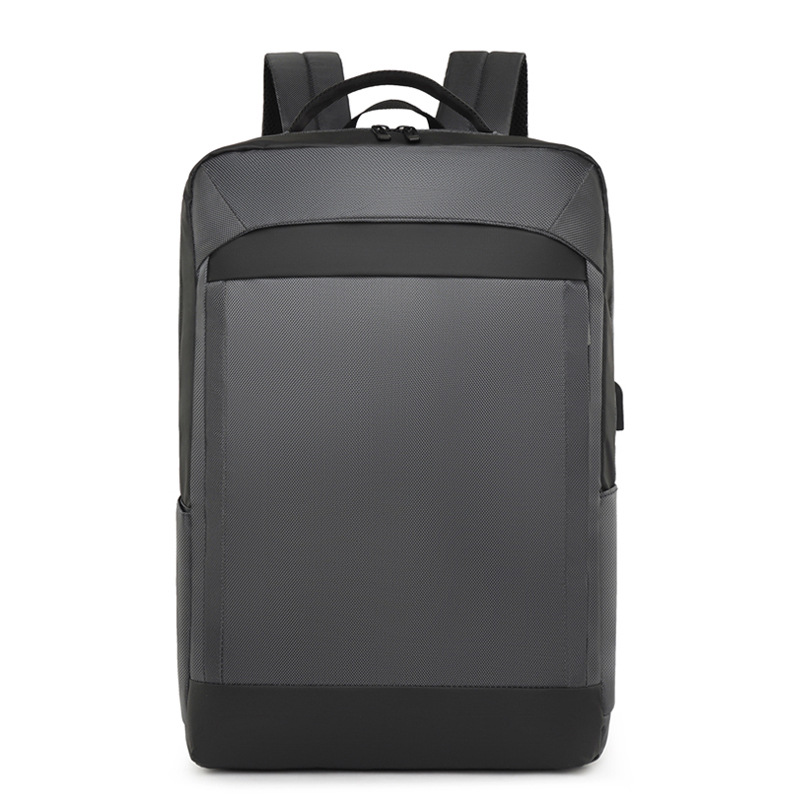 Cross-border nuevo hombre mochila de negocios multifuncional doble capa simple mochila de moda de gran capacidad de la mochila de computadora de viaje