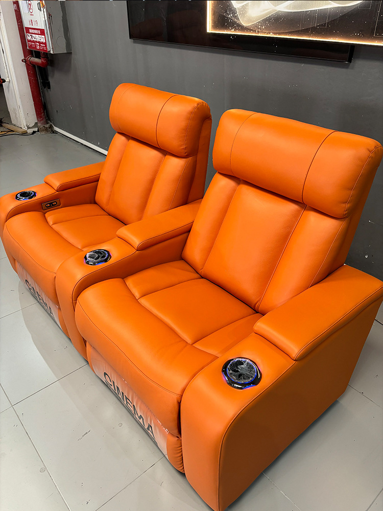 Xinchu Jiye Home Theater Functional Sofa Three-Person Villa Movie Theater Private Audio-Visual Room Electric Viewing