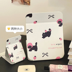 オリジナルかわいい猫折り畳み鏡学生寮家庭用化粧鏡デスクトップ化粧鏡携帯携帯携帯