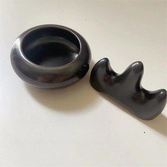 文房四寶陶瓷筆碗筆山配件毛筆書法筆擱裝水裝墨擺件2件廠家批發