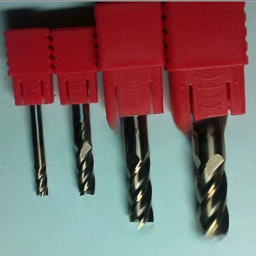 Фрезы из твердого сплава-фрезы из твердого вольфрамового стального покрытия 4 лезвия инструмента высокой твердости-нестандартно на заказ