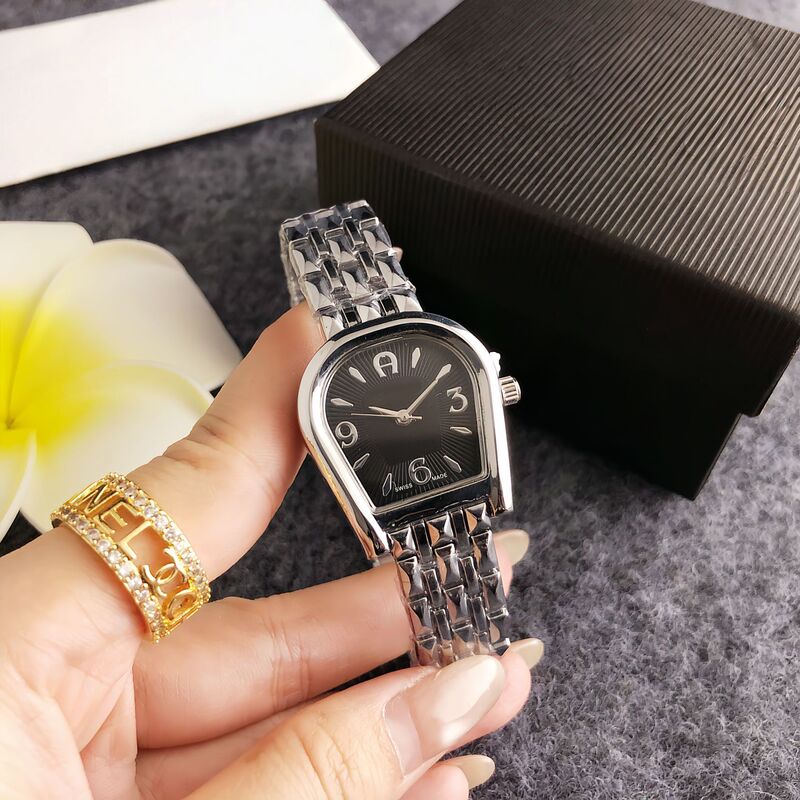 Retro Barrel-Shaped Black Dial Women's Watch with Exquisite Steel Band Design, Niche High-End Style, Versatile and Elegant Quartz Wristwatch