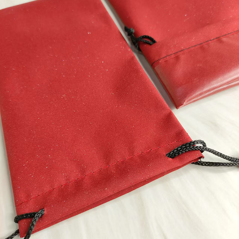 Bolsa de gafas, gypsophila roja negra, bolsa de polvo de pelo rápido, bolsa de gafas de sol con cordón, bolsa de gafas de sol, bolsa de ojos