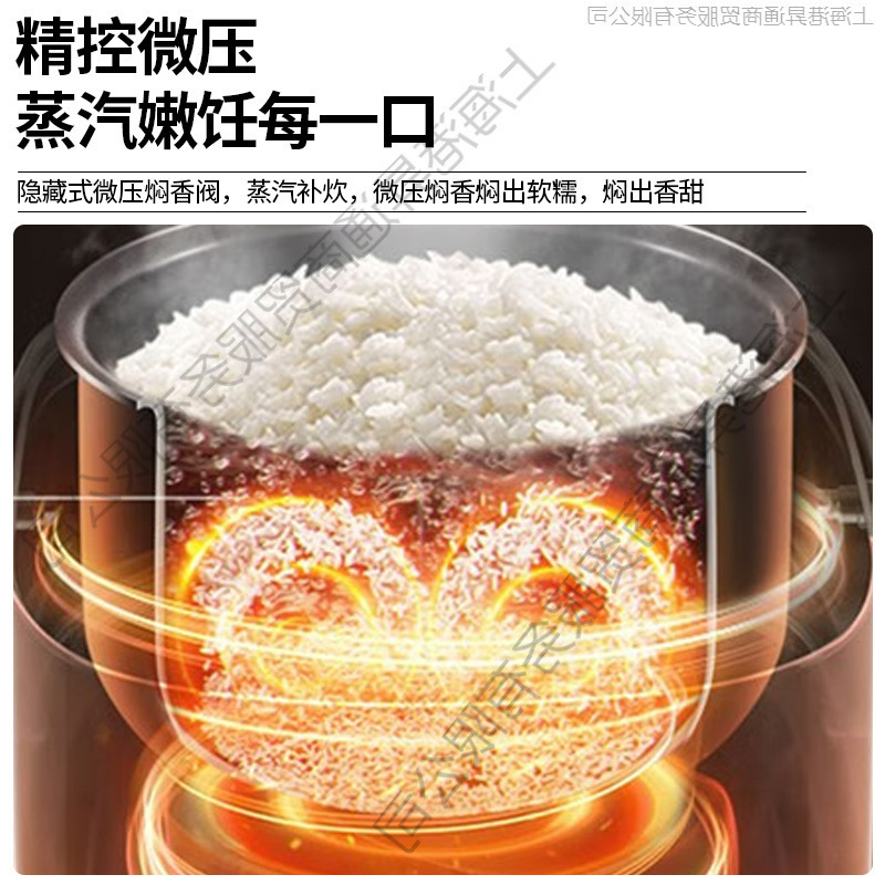 新款5L大容量不粘球釜电饭煲智能预约保温多功能家用3一4人电饭锅|undefined