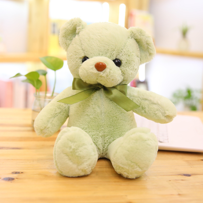 Muñeca de oso de agarre de 8 pulgadas, lanzamiento de boda, muñeca de peluche de oso de diez colores, muñeca de peluche de regalo