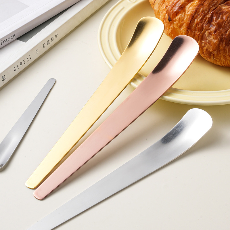 Stainless Steel Spoon 304 Yogurt Spoon Ice Cream Spoon Long Handle Dessert Spoon Japanese-Style Spoon Flat Head Spoon Ice Cream Spoon Stainless Steel Spoon 304 Yogurt Spoon Ice Cream Spoon Long Handle Dessert Spoon Japanese-Style Spoon Flat Head Spoon Ice Cream Spoon
