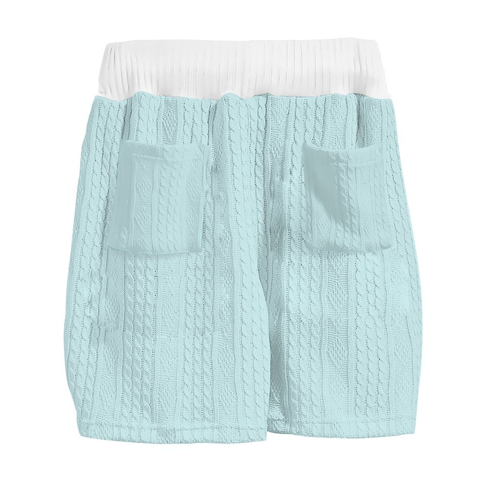 Abbigliamento maschile tecnologia flessibile stampa casual ampio manica tre quarti jacquard maglia maglione top pantaloncini abito da uomo_voghion.com