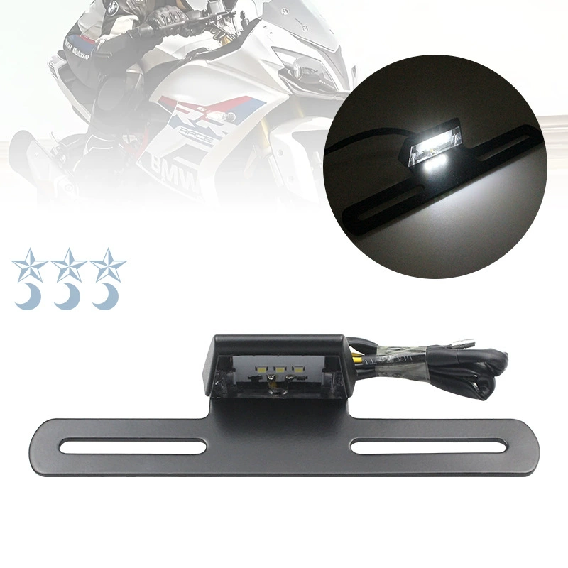 Горячая продажа мотоциклов Модифицированные аксессуары 3LED задний задний задний фонарь с кронштейном номерного знака фонарь