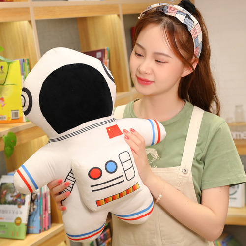Creative astronaut rocket pillow plush toy astronaut doll space shuttle ragdoll birthday gift