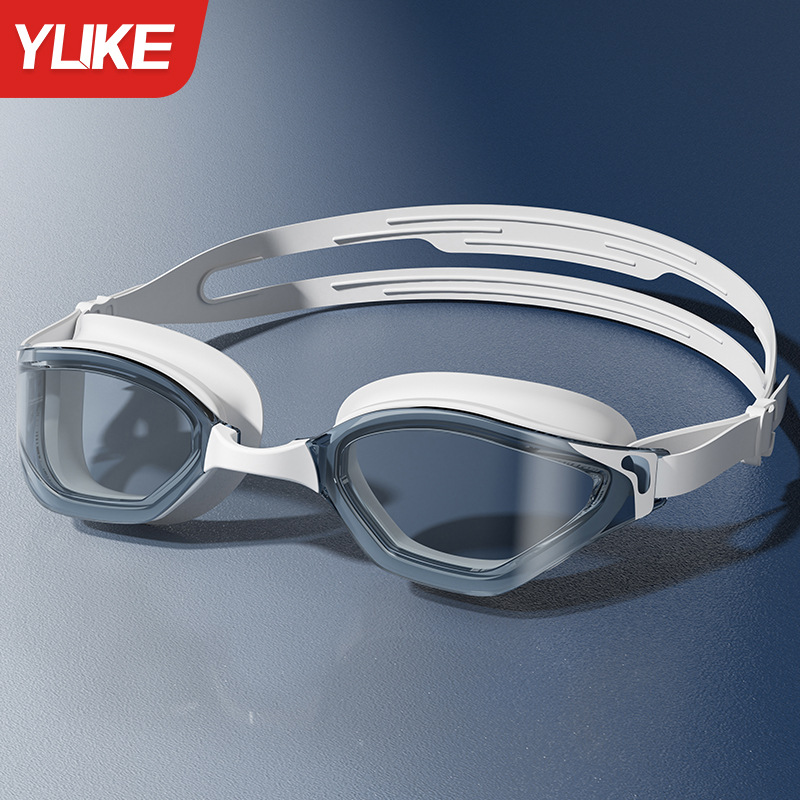 Set de Gafas de Natación de Policarbonato, Impermeable y Antiempañante