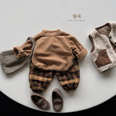 Soft and chewy, lightweight warm base shirt for men, women, and children - new winter down jacket, Korean version, forest system, retro, children's clothing