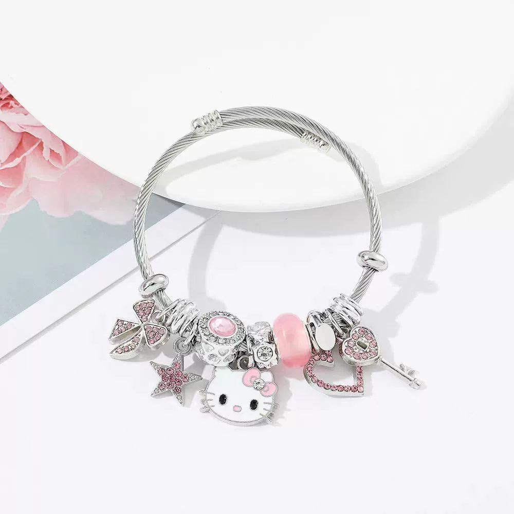 (跨境贸易), hello kitty, милая браслет, карнавальные украшения в стиле моды, стиль, DIY