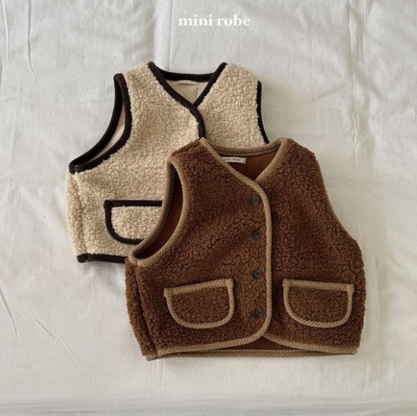 Niños y Niñas Chaleco de felpa bebé Otoño e Invierno ropa de estilo coreano ropa para niños bebé felpa engrosada Chaleco de desgaste exterior