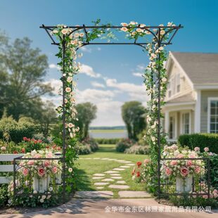 Garden Arch Garden Climbing Plant Vine Frame Outdoor Lawn Backyard Flower Arrangement Material Climbing Frame Outdoor