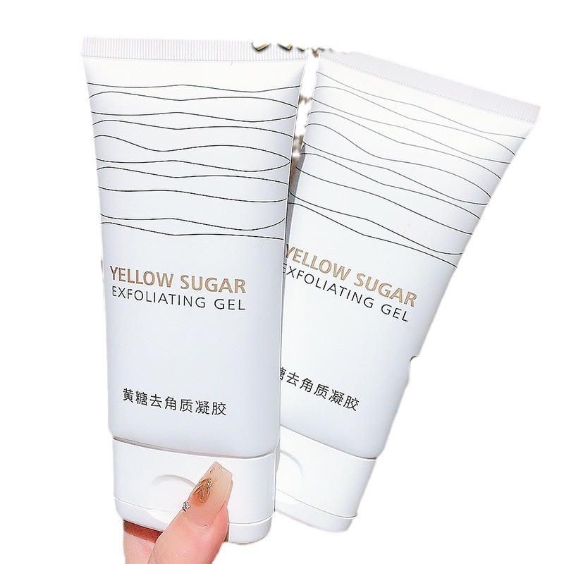 Gel exfoliante de azúcar amarillo 150ml limpieza facial exfoliante facial piel cuerpo completo exfoliante profundo crema fabricante image 6